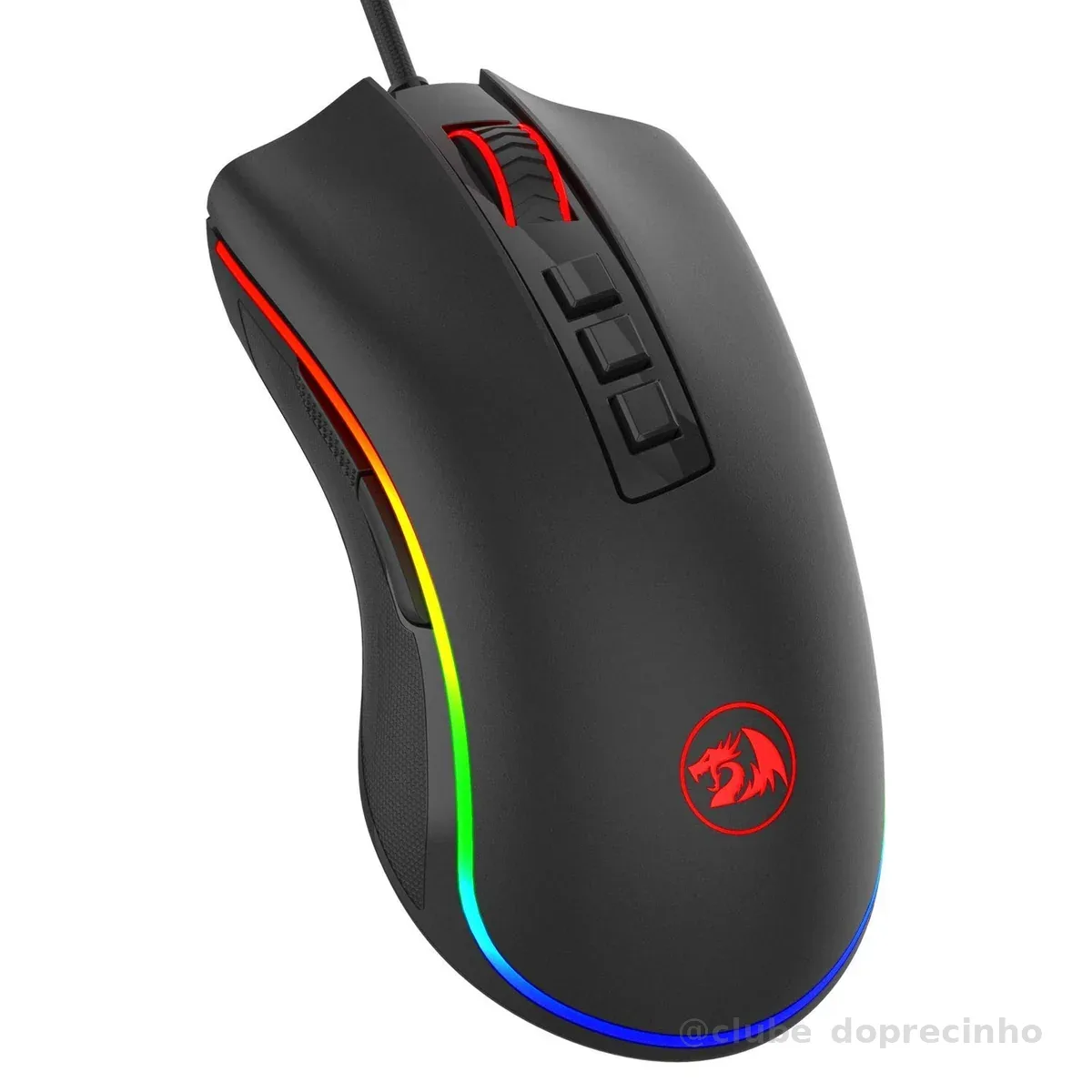Mouse Gamer Redragon Cobra V3 Preto RGB PMW3327 10000DPI M711 V3