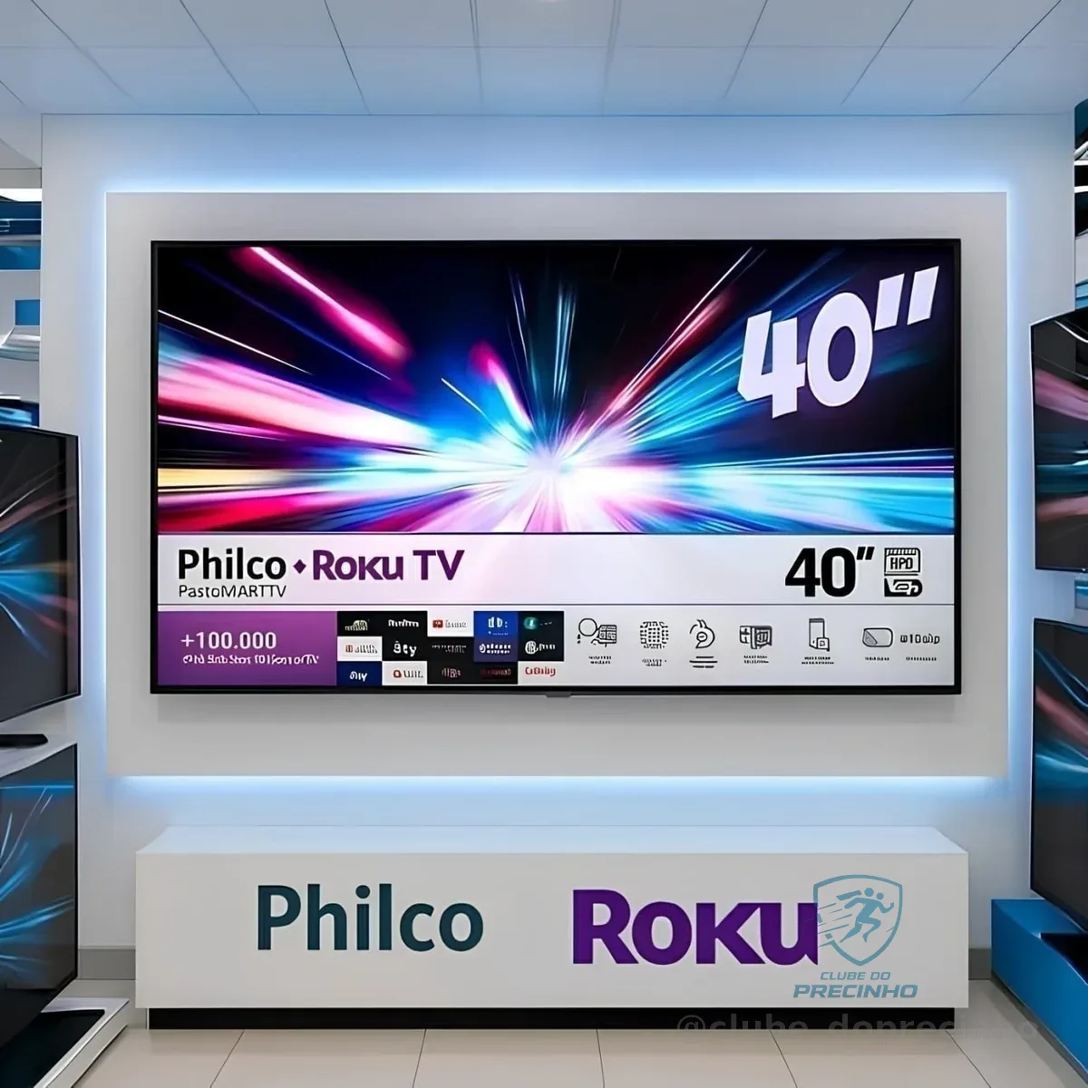 Smart Tv Philco 40 P40vik Led Roku Dolby Audio Wi-fi Hdmi Hdr Full Hd 110/220v