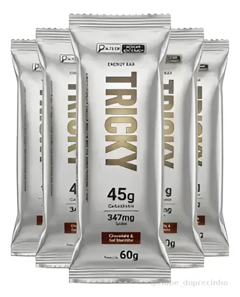 Barra Energética Tricky Energy Bar Cx 12u Sabor Chocolate
