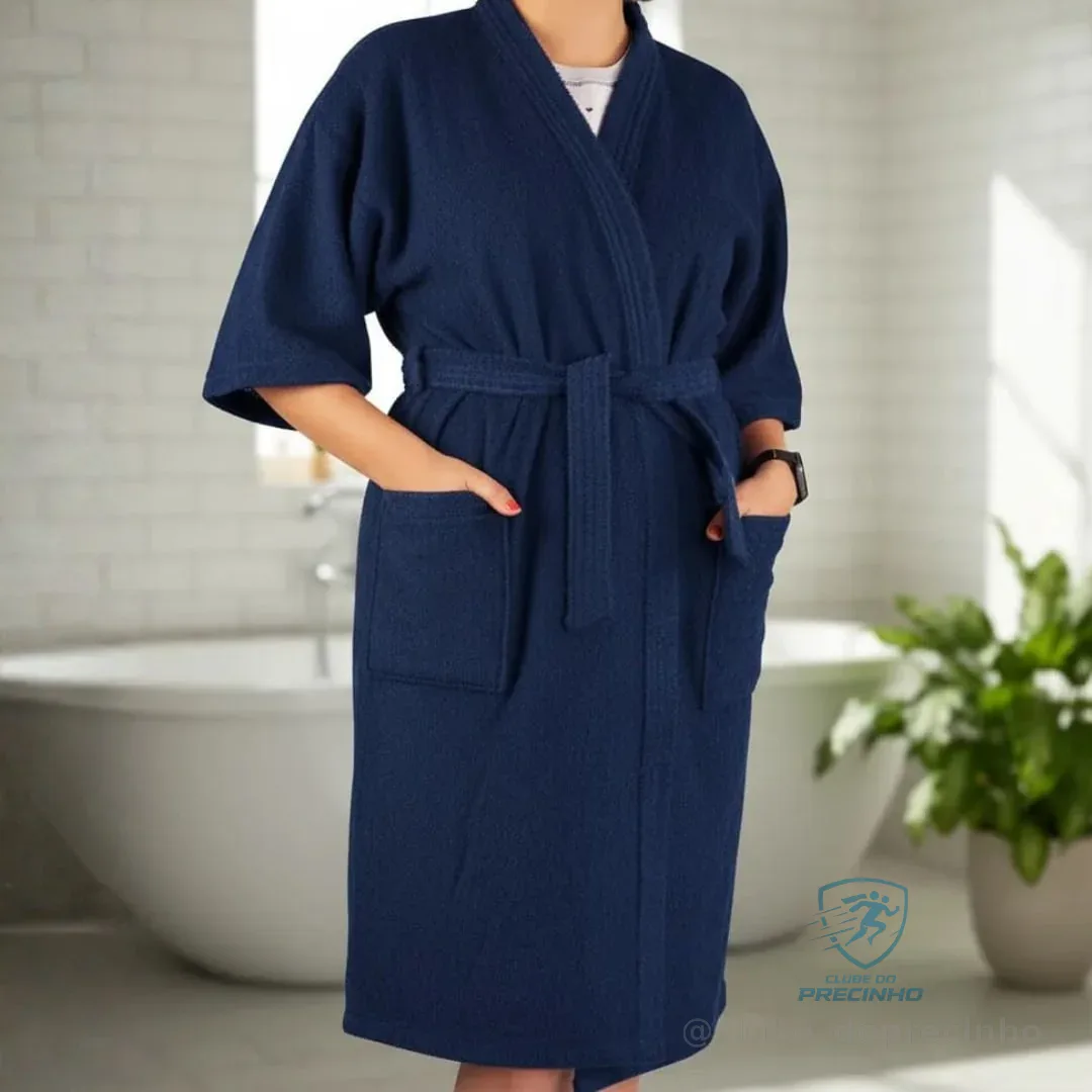 Roupão Felpudo Atoalhado Unissex Malibu Lepper