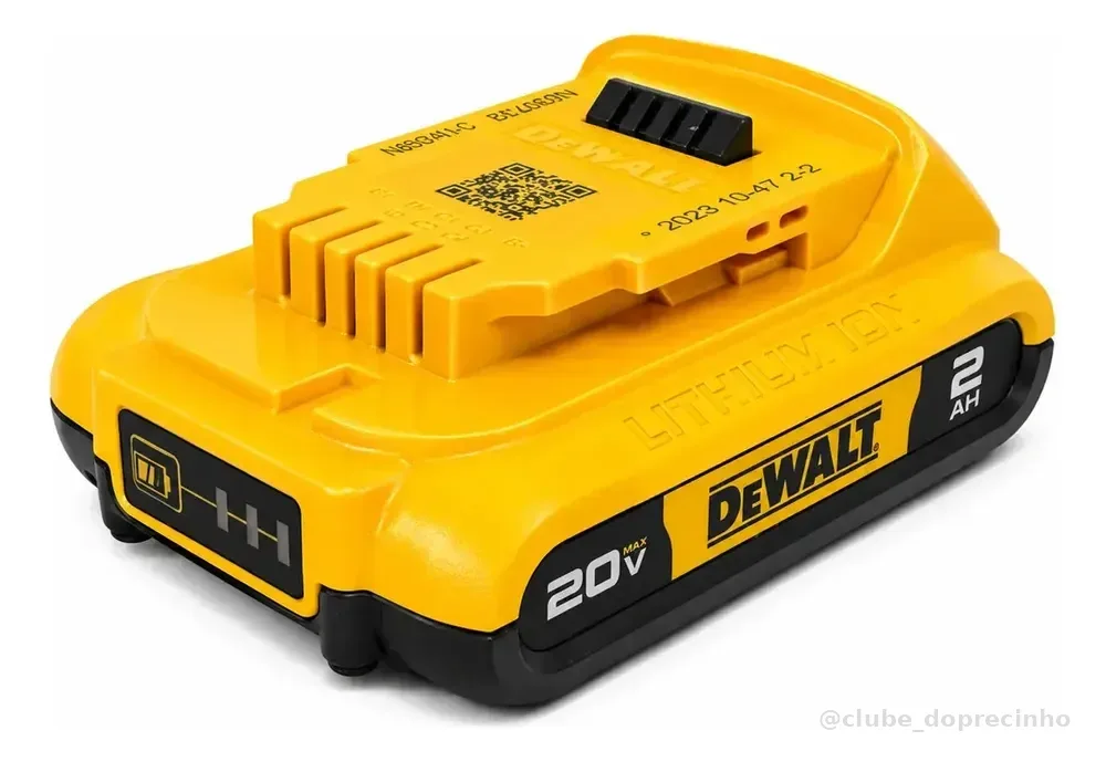 Bateria de Íon de Lítio LI-Íon 2Ah 20V MAX XR Dewalt Modelo DCB203