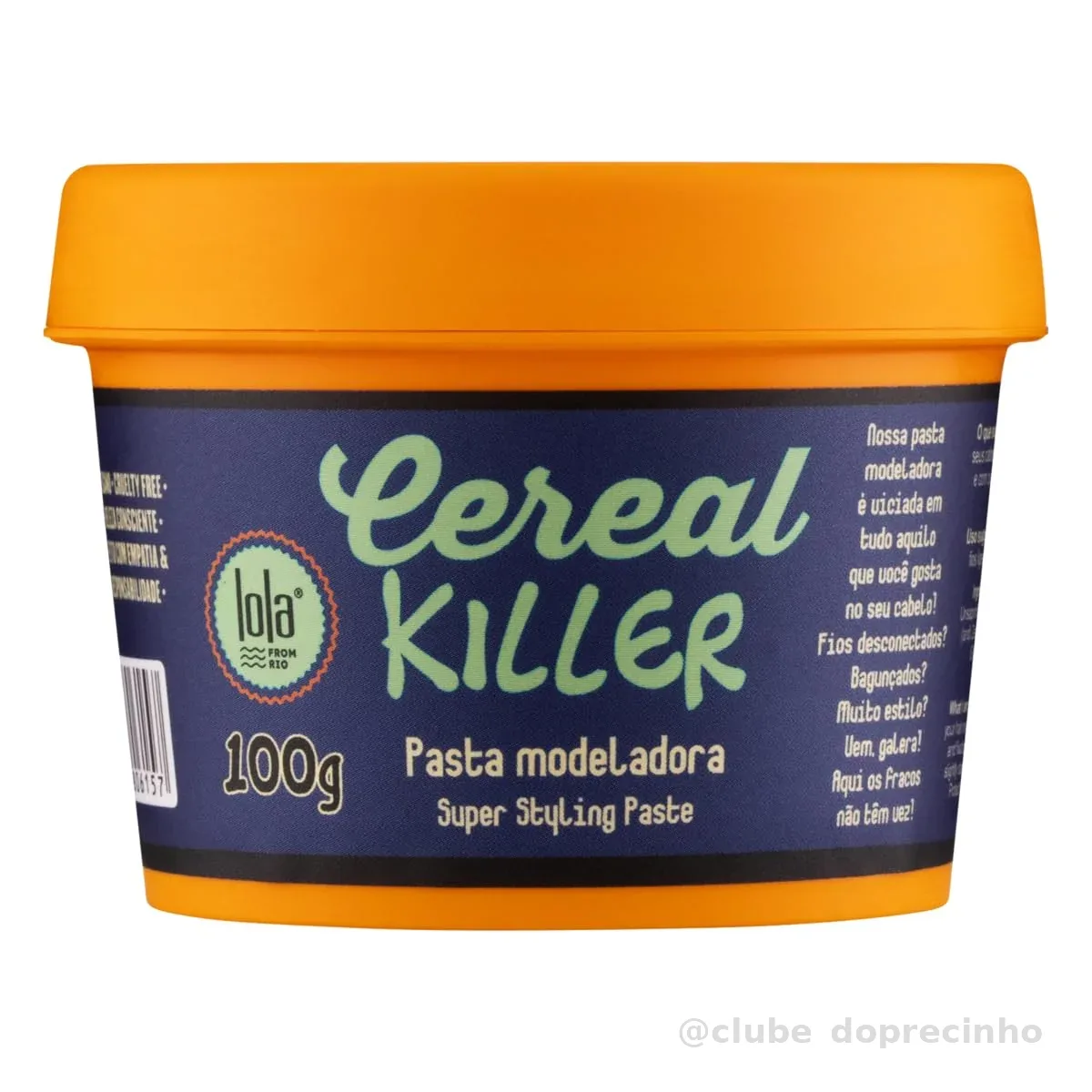 Cereal Killer Pasta Modeladora 100g , Lola Cosmetics