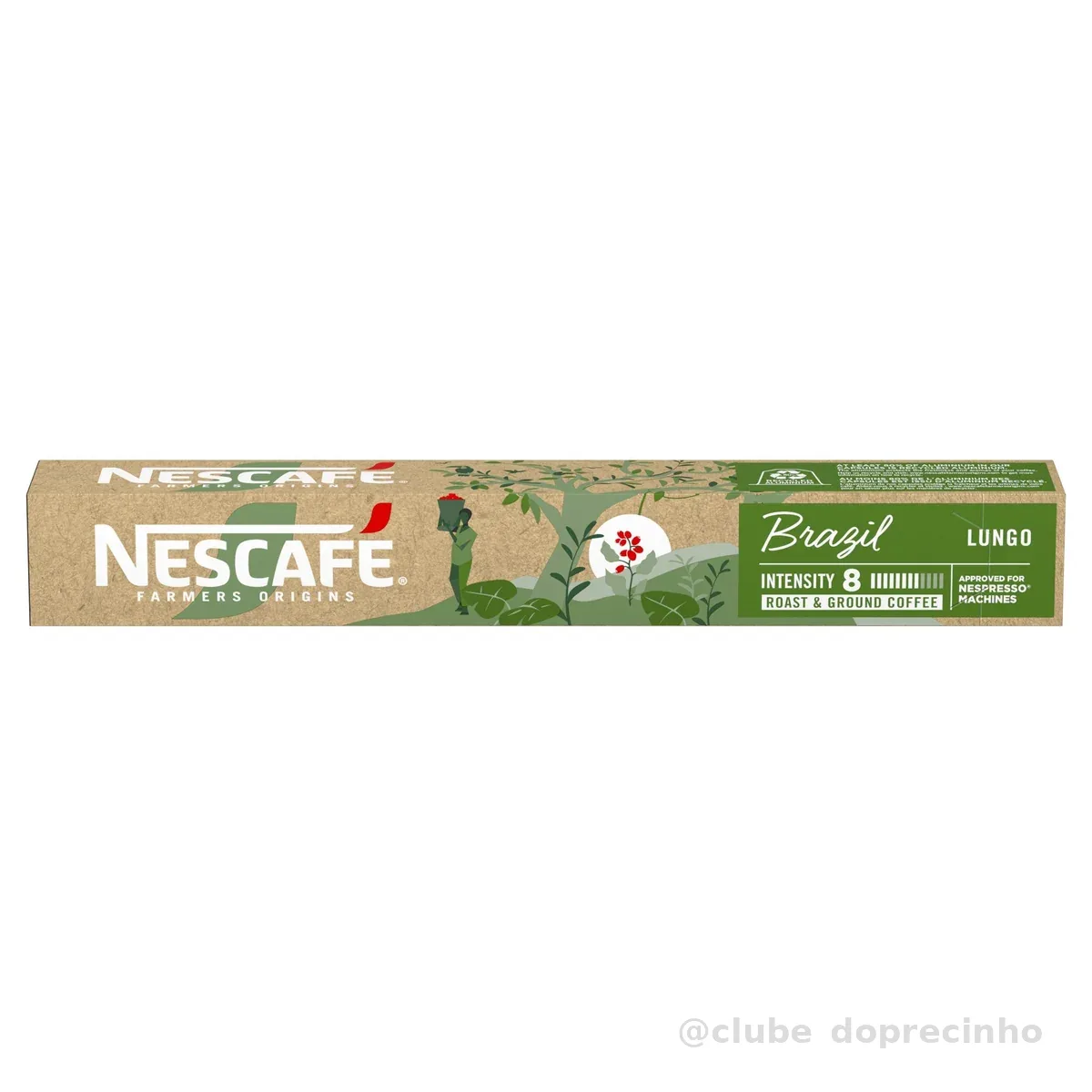 Café em Cápsula Compatível com Nespresso Nescafé Farmers Origins Brazil 10 Cápsulas