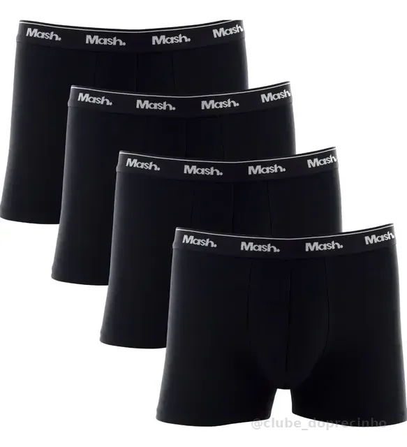 Kit 4 Cuecas Boxer Box Mash Algodão Cotton Original