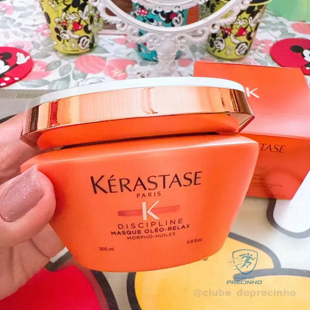 Máscara Capilar De Hidratação Intensa Anti-frizz Com Proteção Térmica Até 230ºc Para Cabelos Secos E Indisciplinados, Discipline Oléo-relax, Kérastase 200ml