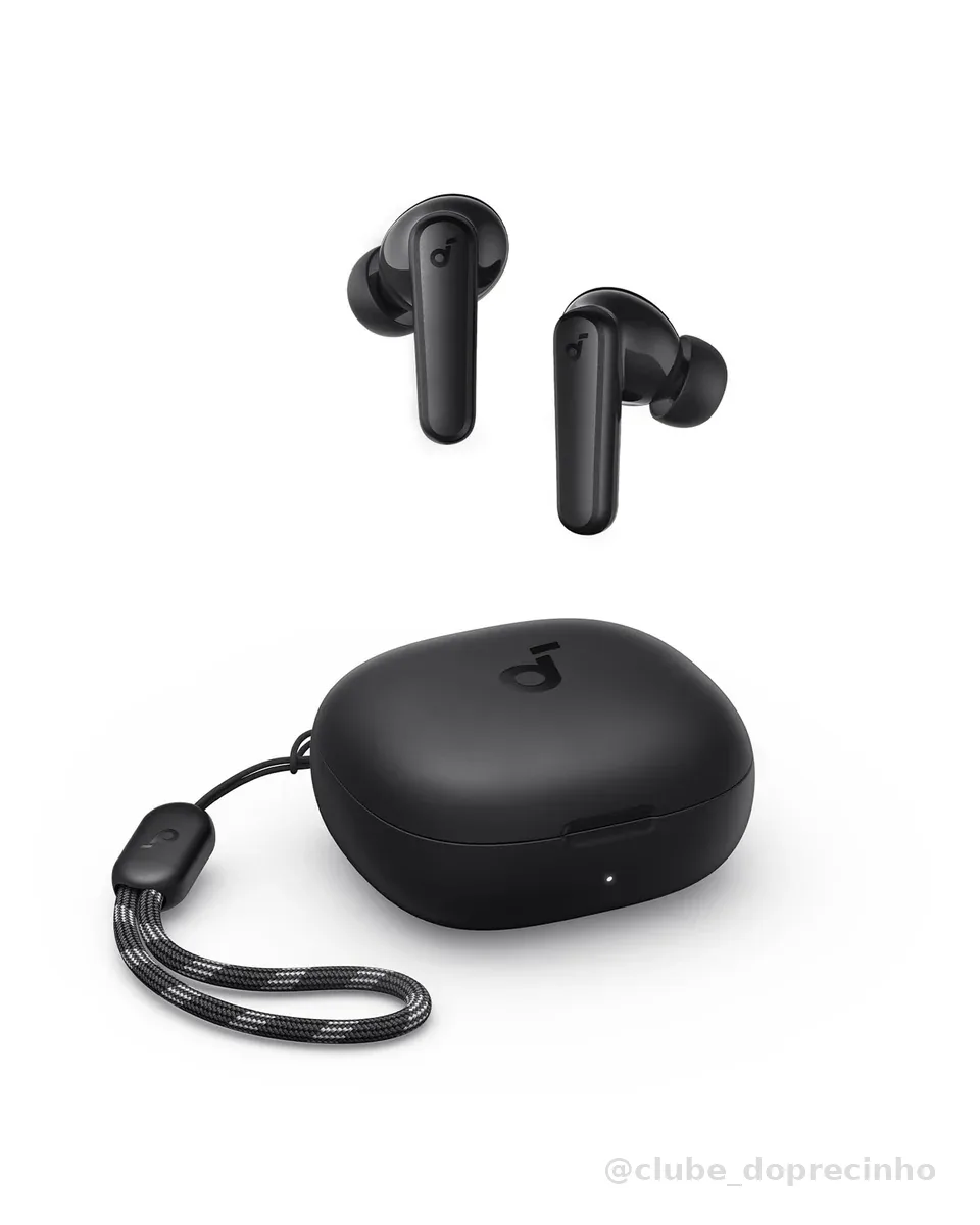 soundcore P20i da Anker, Fone de Ouvido Bluetooth 5.3, Graves Potentes, Drivers de 10mm, 30H de Reprodução, Resistência à Água, 2 Mics IA, Personalização de Som via App, Fone sem fio tws, Preto | Bass UP, Graves Potentes, Drivers de 10mm, 30H, Resistência à Água TWS, Personalização de Som via App para Academia, IPX5