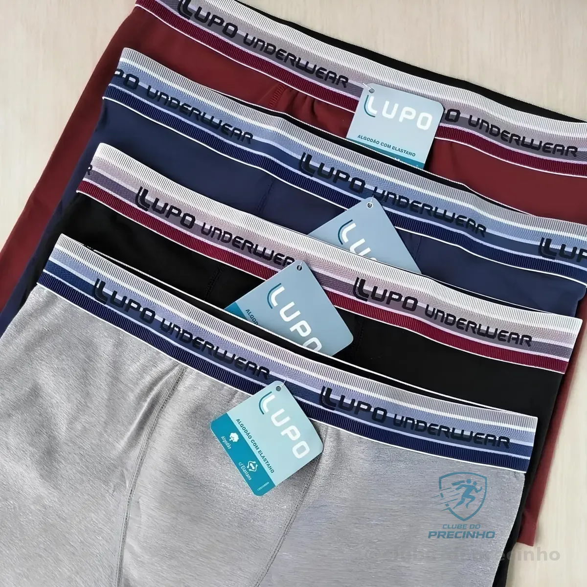Kit 10 Cuecas Boxer Lupo Algodão Confortável Box Original