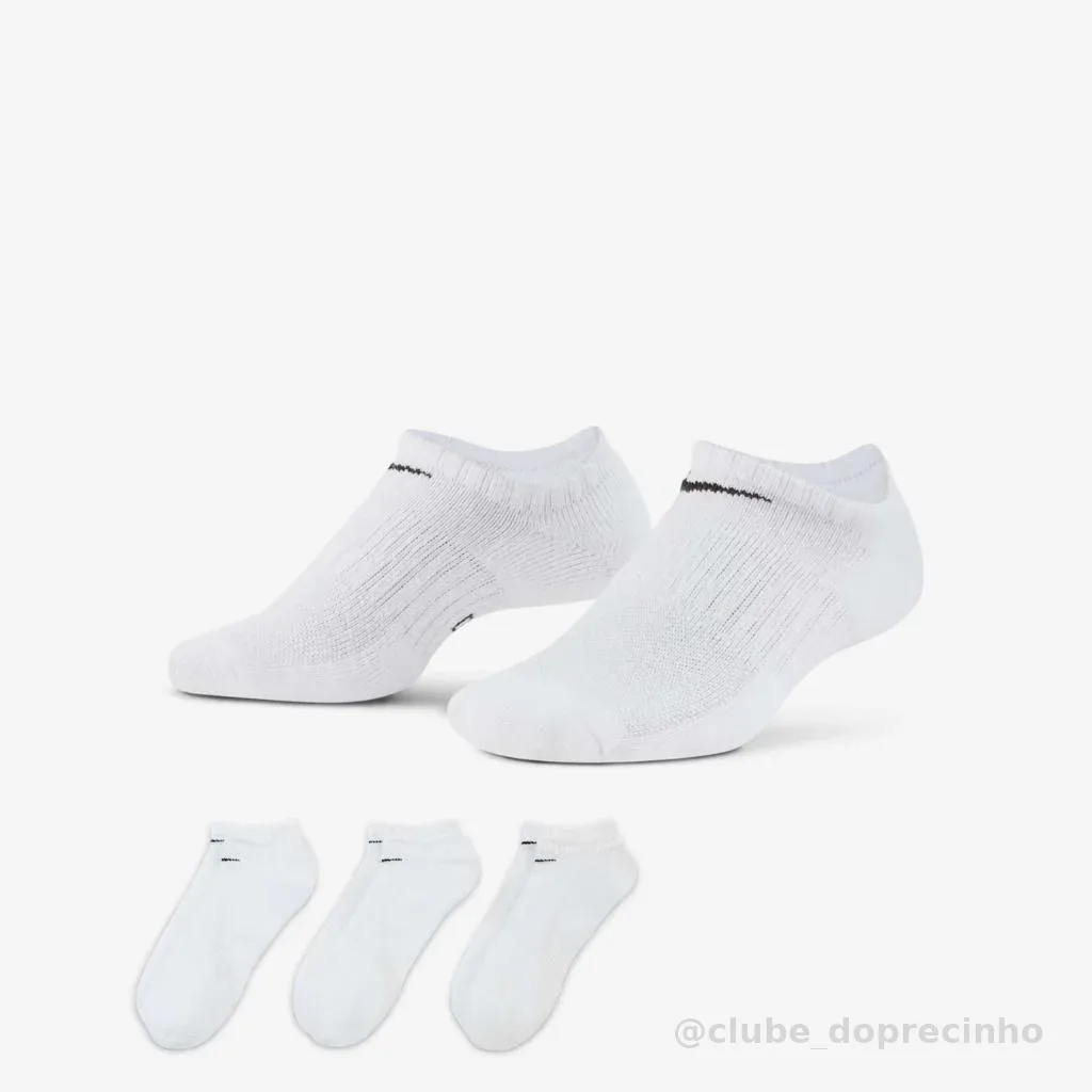 Meia Nike Everyday Cushioned 3 Pares Unissex