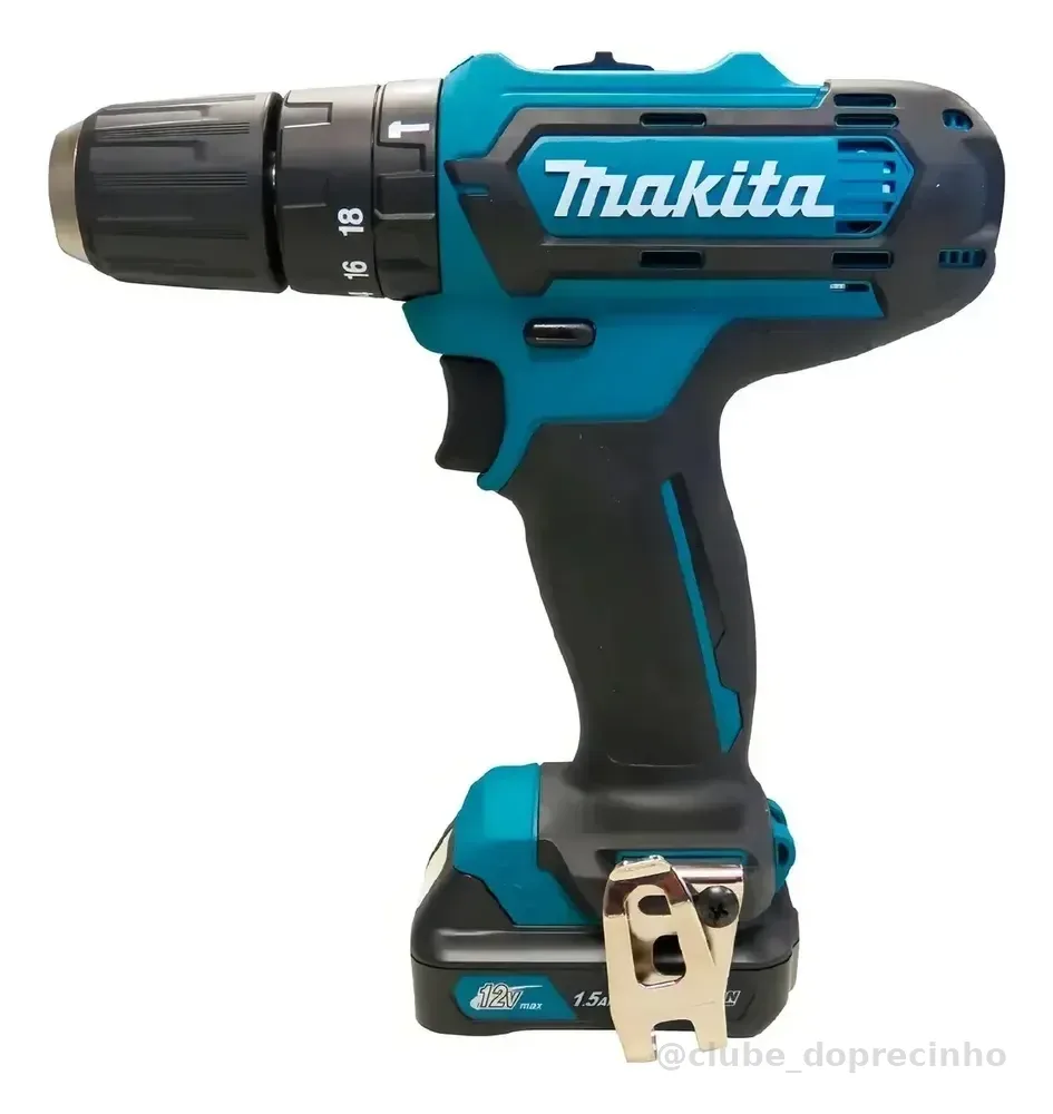 Furadeira Parafusadeira Bateria 12v Hp333dwyx3 Makita Azul