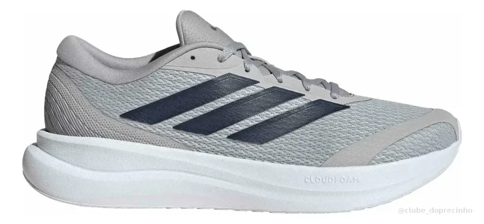 Tênis De Corrida Masculino Runfalcon 6 Cloudfoam adidas Cinza Lisa 40 Br