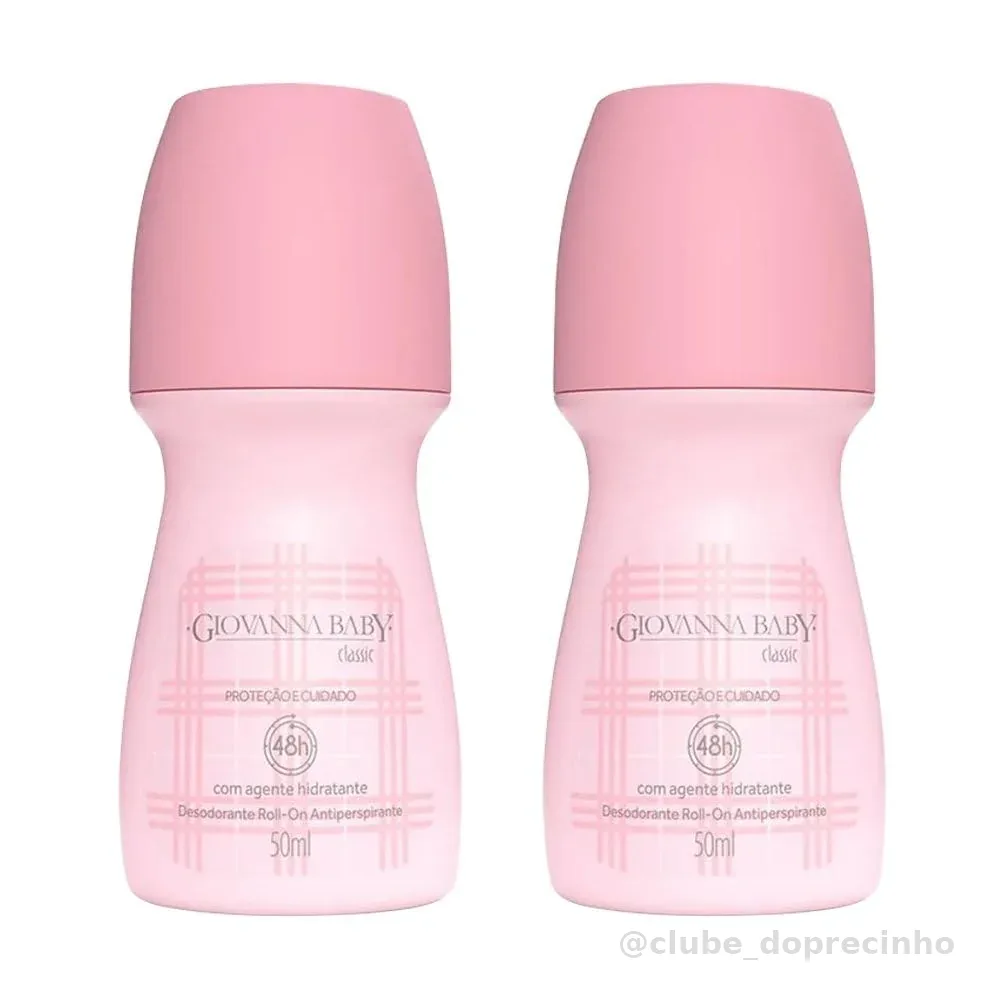 Giovanna Baby Kit Desodorante Roll-On Feminino C/2 Classic 50ml