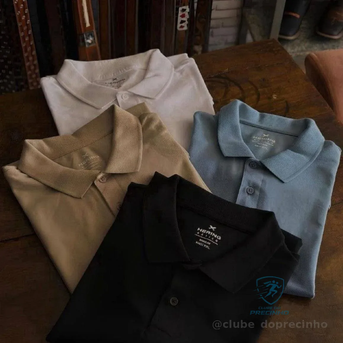 Kit Com 2 Camisas Polo Básicas Masculinas Hering