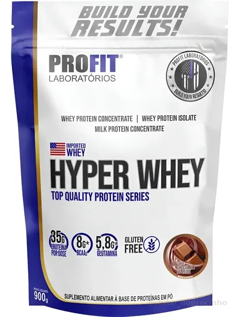 Hyper Whey Glutamina Free Glúten Bcaas Protein Profit Labs
