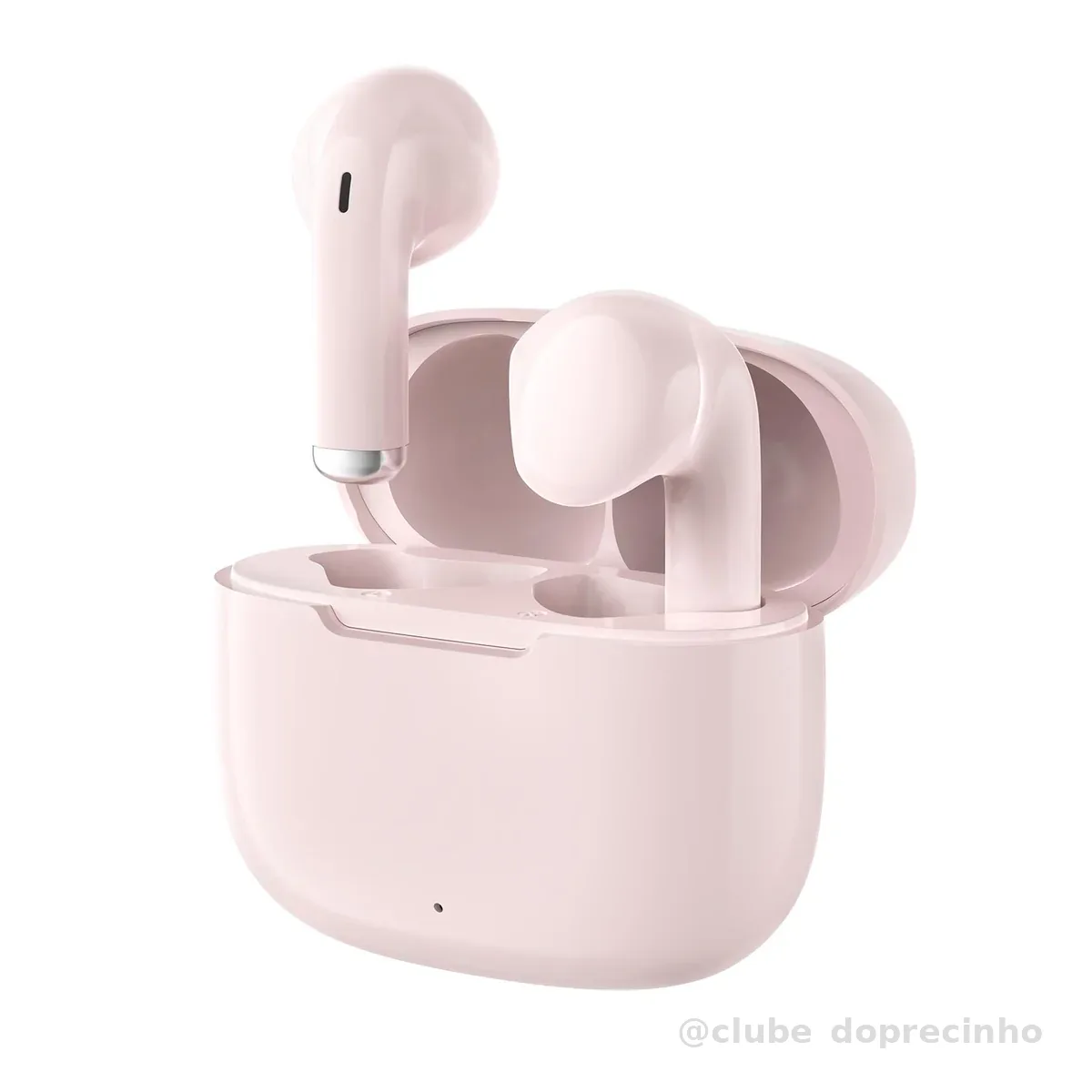 Fone de Ouvido Bluetooth 5.3, Graves Potentes, Drivers de 13mm, 14H de Reprodução, Resistência à Água, Fone sem fio tws (rosa)