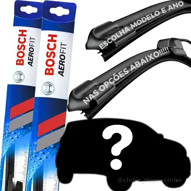 Limpador De Para Brisa Dianteiro Palheta Original Bosch Par