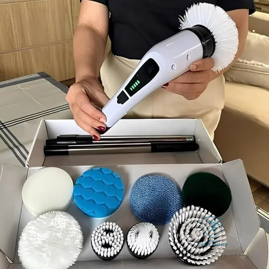 Deckcasa Escova Elétrica De Limpeza Jy-6010 Branco Unidade 1