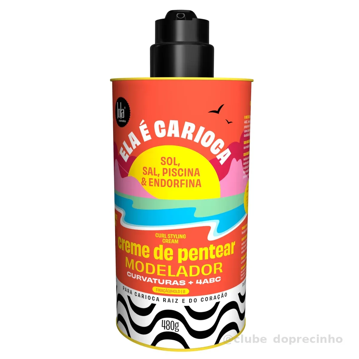 Ela é Carioca Creme de Pentear 4ABC 480g, Lola Cosmetics