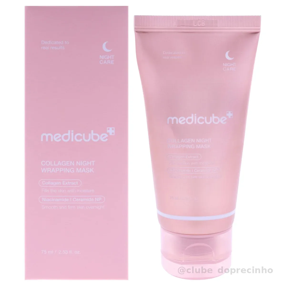 Medicube Máscara Facial Noturna Collagen Night Wrapping Mask 75ml para Elasticidade e Hidratação da Pele