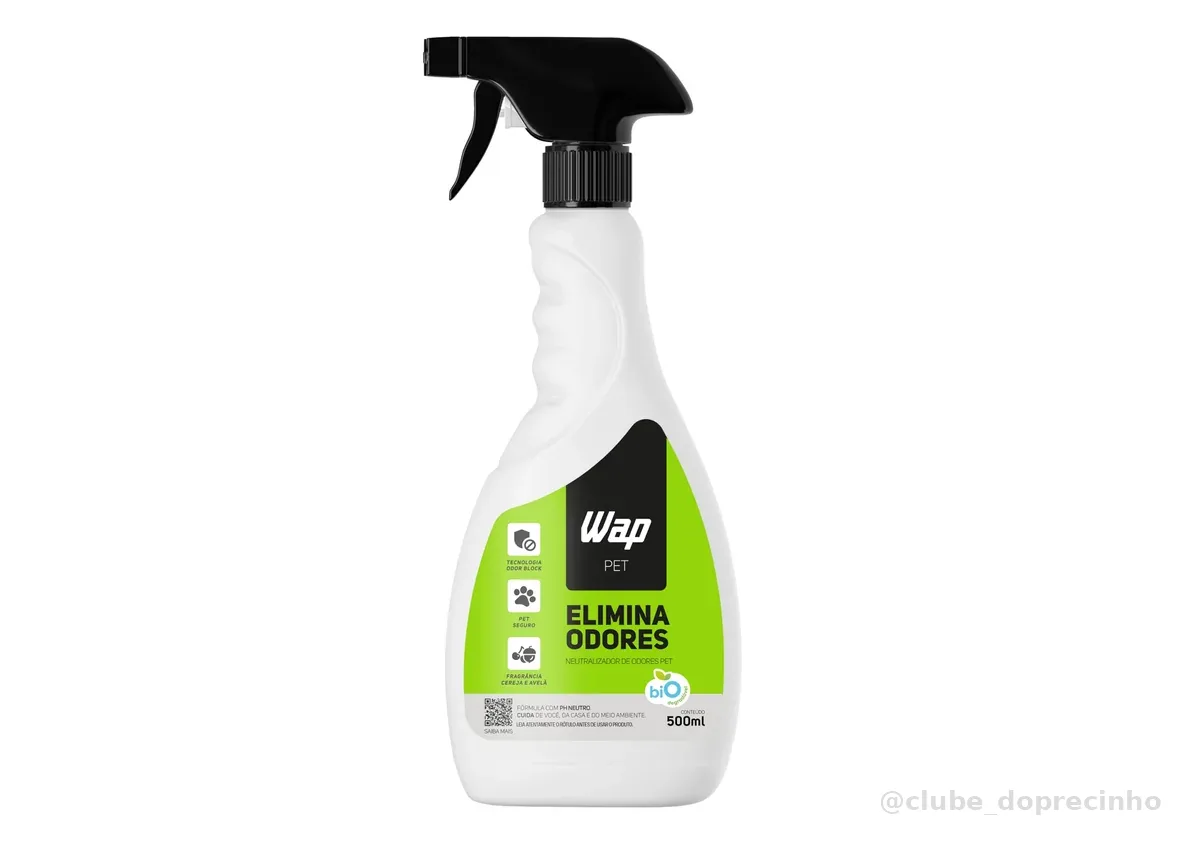 Eliminador de Odores Pet WAP Elimina Odores 500ml em Spray Cereja e Avelã | Neutralizador de Odores com fragrância