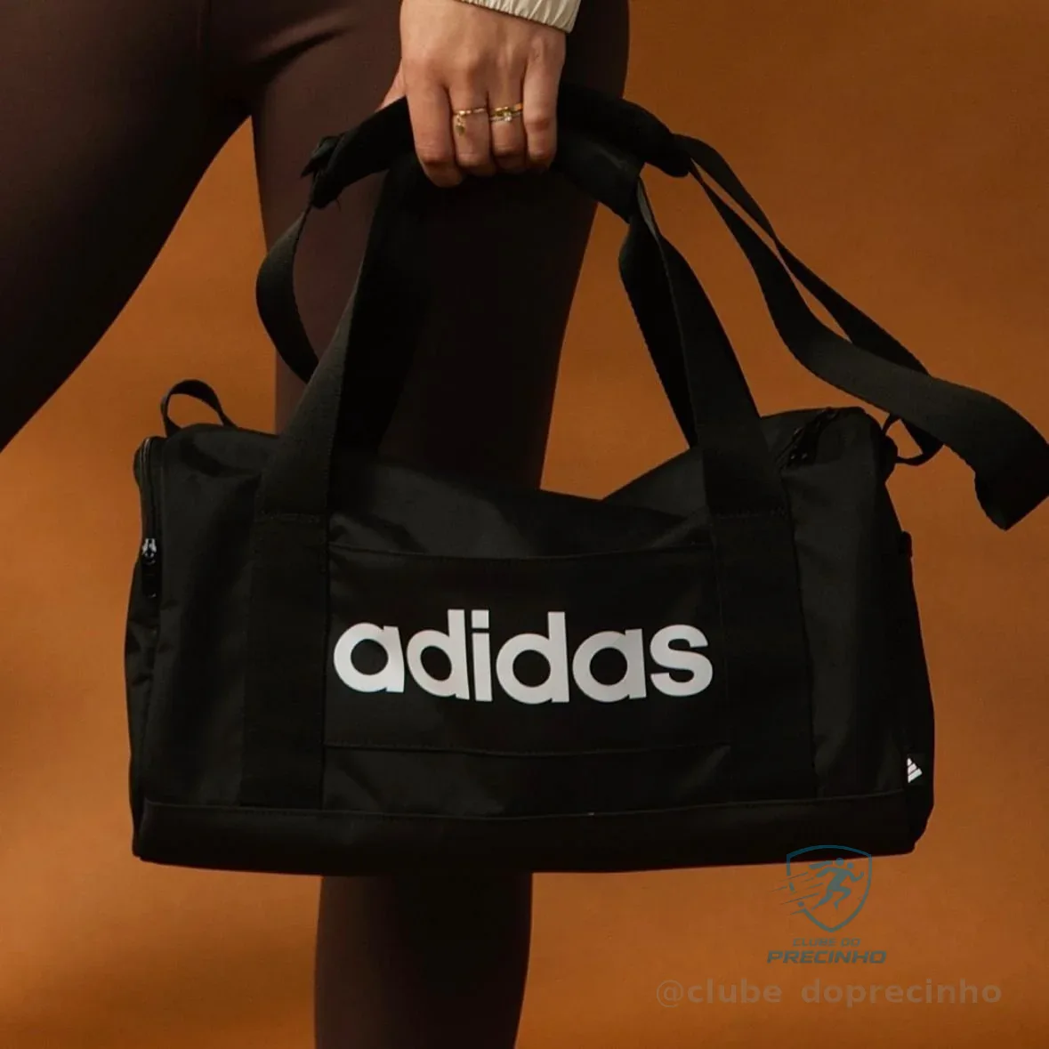 Mala Preta Unisex Pequena Linear adidas Je8343 Preto