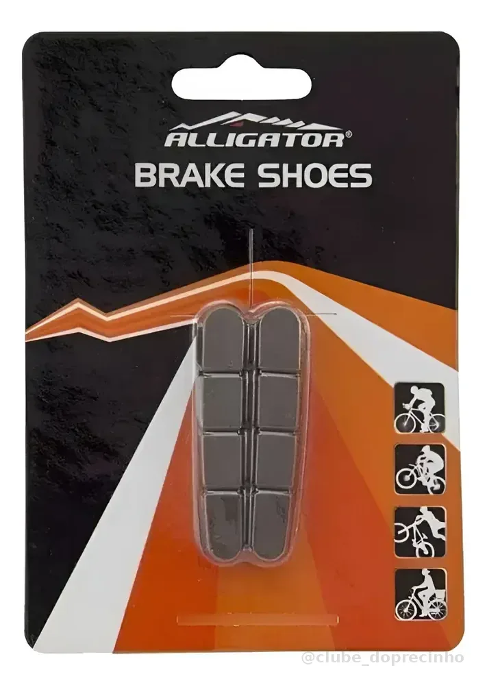 Refil/sapata Para Freio Speed Alligator Roda De Carbono Par Marrom