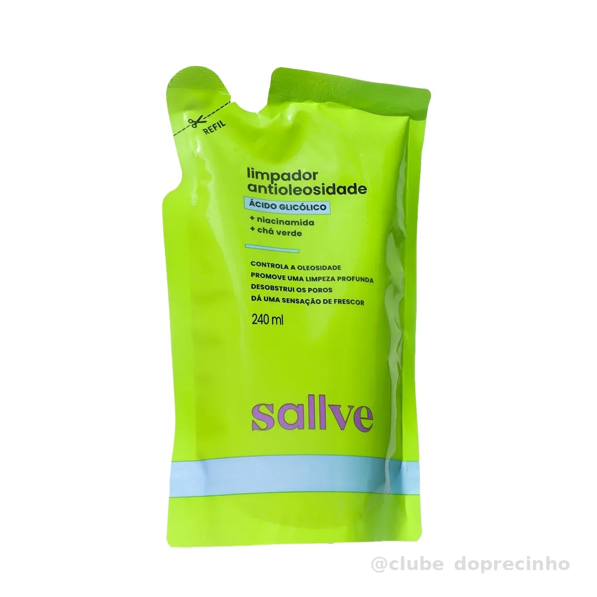 Sallve Refil Limpador Facial Antioleosidade 240ml