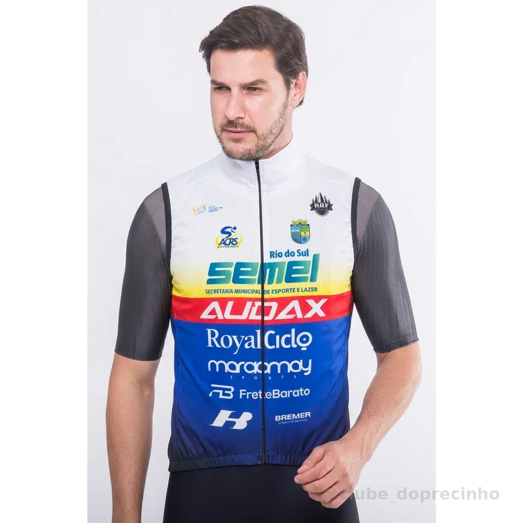 Colete Corta Vento Ciclismo Unissex Marcio May Equipe Audax/Rio Do Sul - M ao 3G