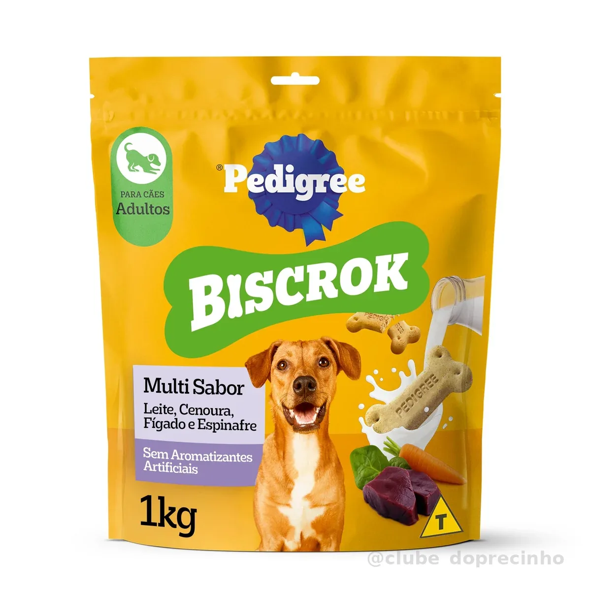 Biscoito Pedigree Biscrok Para Cães Adultos Multi, 1 kg