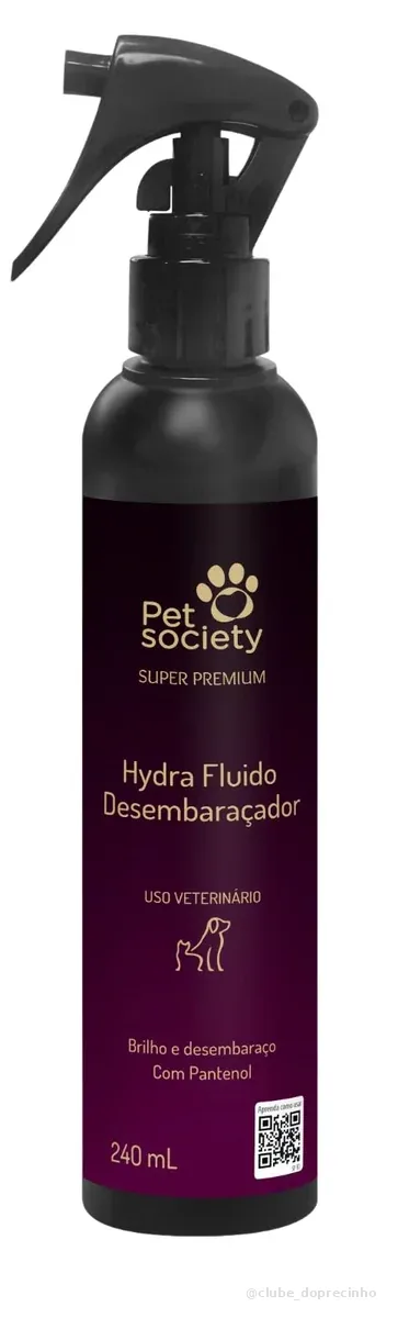 Super Premium Fluido Desembaraçador 240ml cães e gatos Pet Society