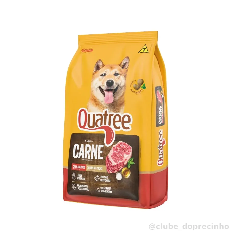 Quatree Ração para Cães Adultos Carne 15kg