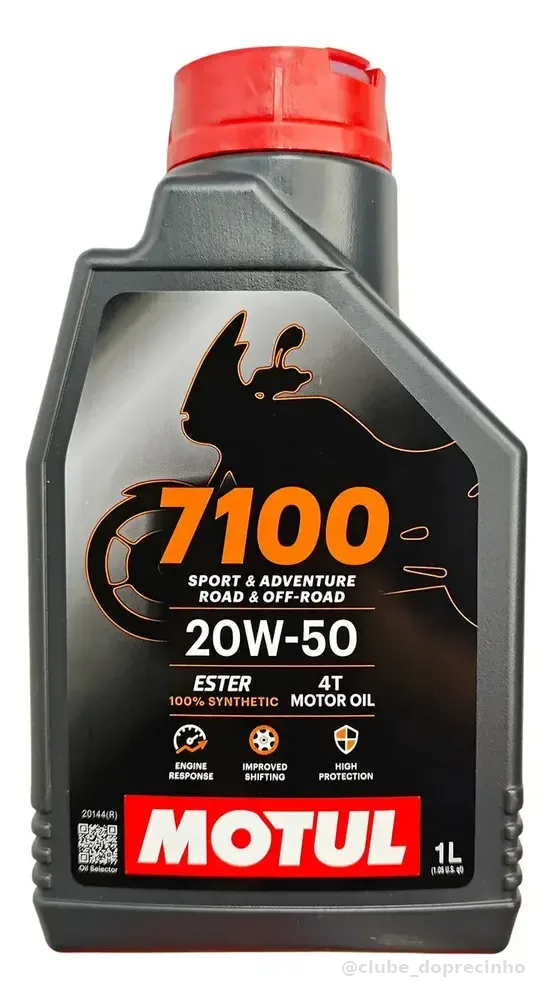 Óleo Para Motor De Moto Motul 7100 20w-50 4t 1l