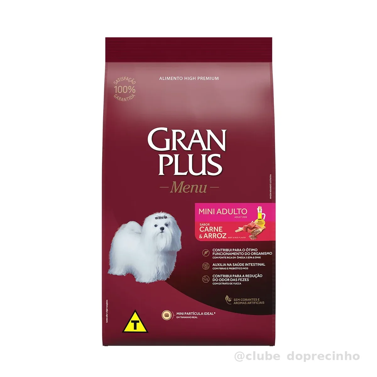 Granplus Ração Para Cães Adultos Gran Plus Mini Carne E Arroz 15 Kg