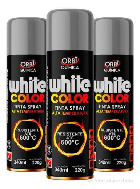 Kit 3 Spray Orbi Alta Temperatura 600ºc Uso Automotivo