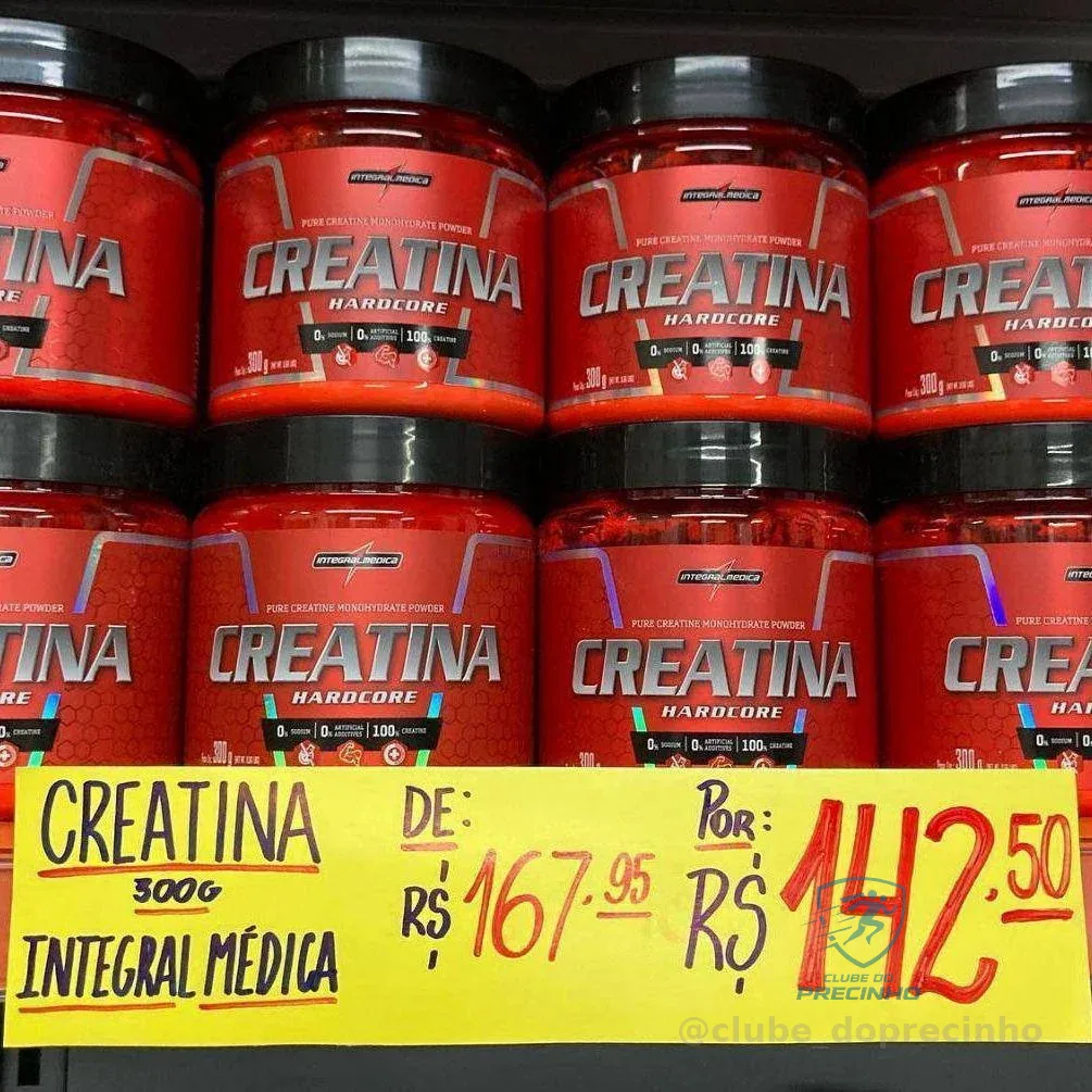 Creatina 100% Pura 300g Integralmedica - Força E Performance Neutro