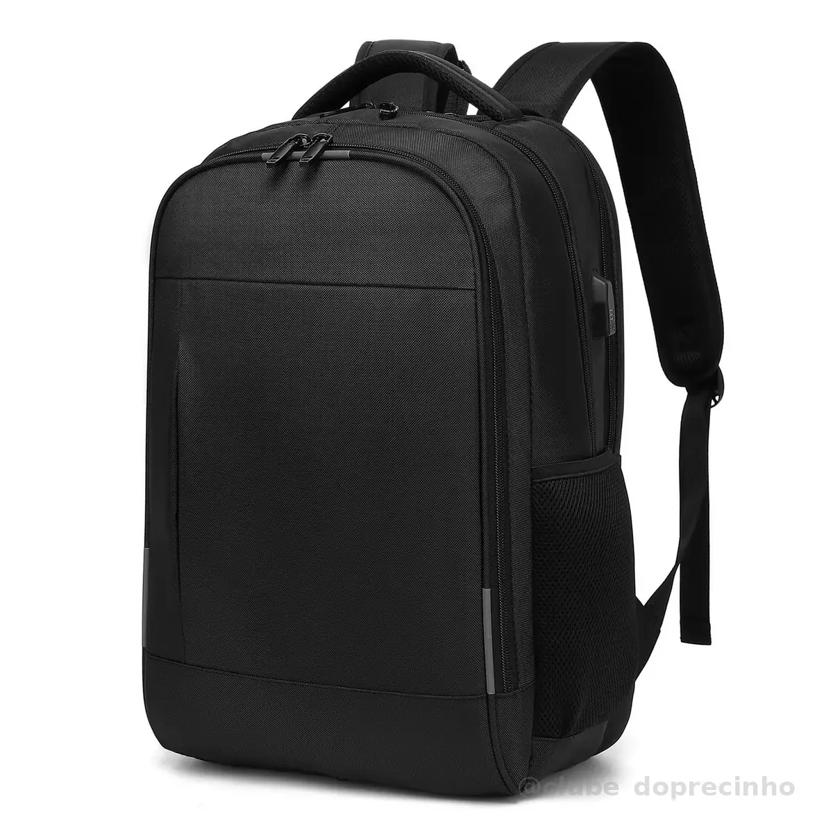 Mochila Grande para Notebook 17.3 Masculina Feminina,Mochila Backpack Executiva Antifurto, Reforçada, Saídas USB,Impermeável, Escolar, Faculdade, Trabalho,Viagem,Presente (Preto)