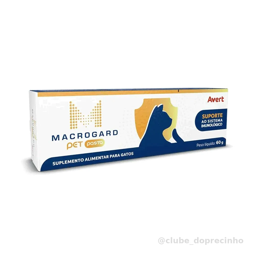 Macrogard Pet Pasta Suplemento Alimentar para Gatos Avert 60g