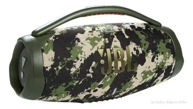 Caixa de Som JBL Boombox 3, Bluetooth, Portátil, Cor Squad Verde