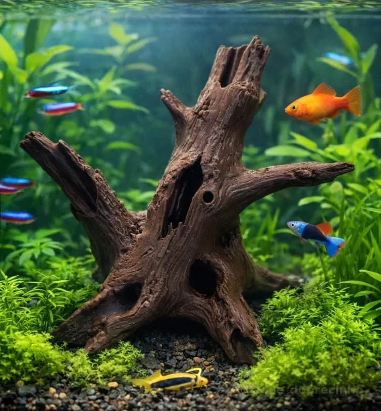 Decoração para Aquário – Árvore Morta 14cm altura