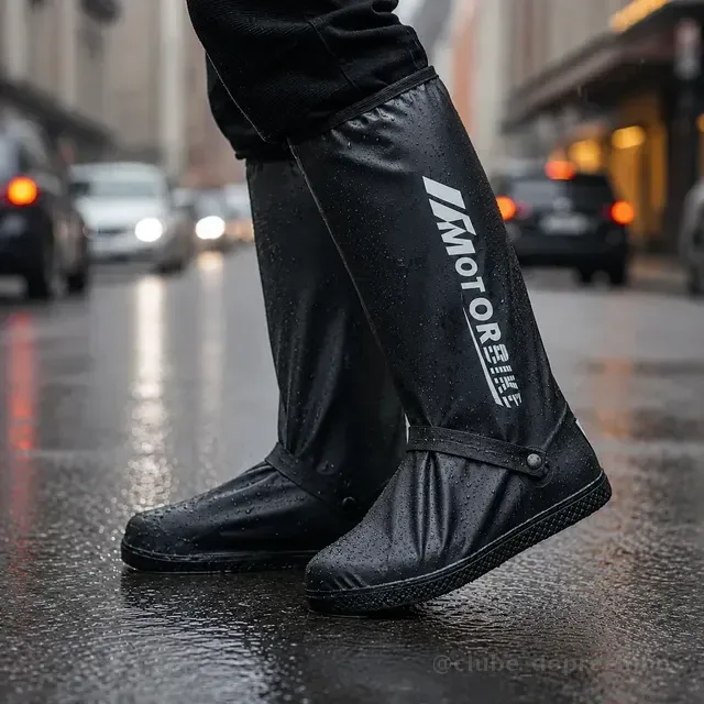 Capa De Chuva Para Calçado Motoqueiro Impermeável Antiderrapante