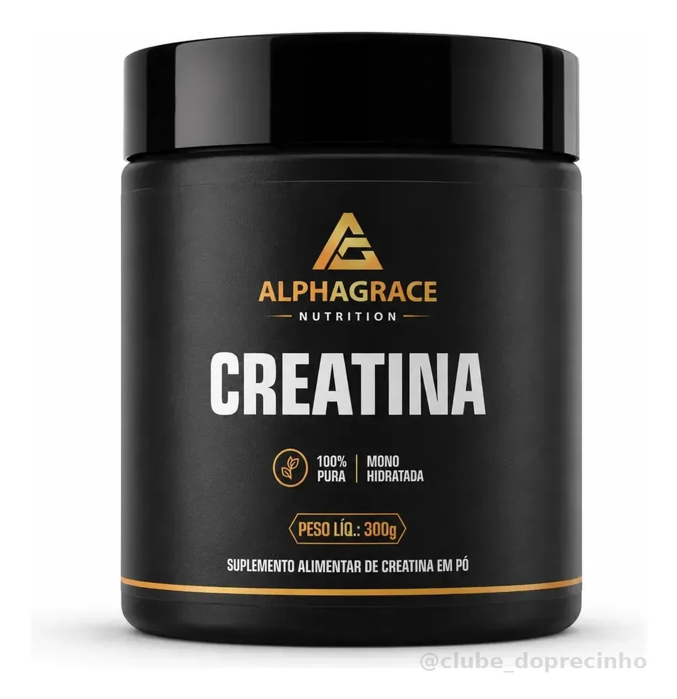 Creatina Monohidratada 300g 100% Pura Alto Desempenho Sem Sabor