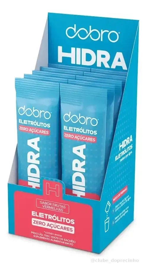 Hidra Eletrólitos Dobro Frutas Vermelhas 10x7g Frutas Vermelhas
