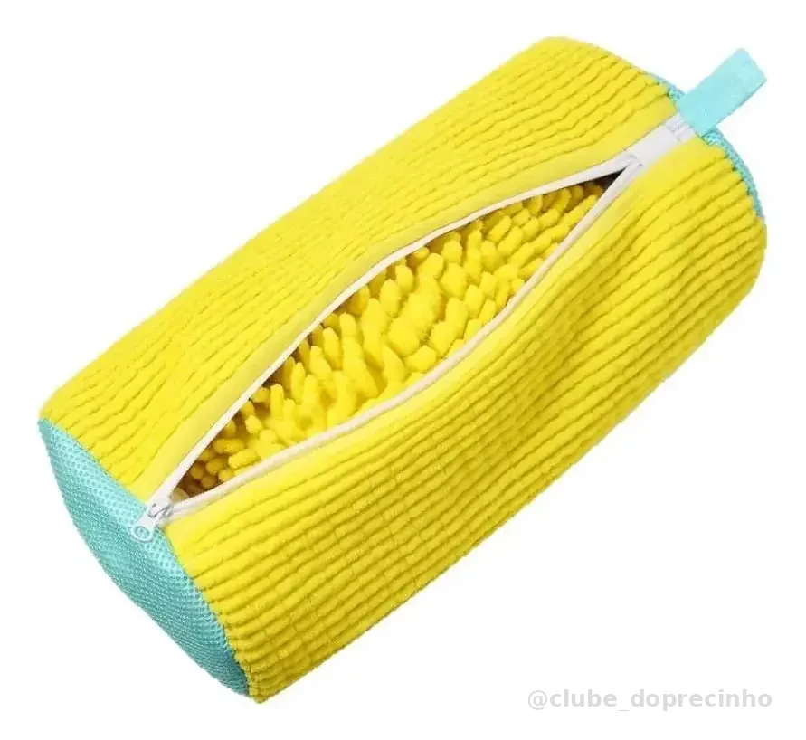 Saco Para Lavar Roupa De Tenis Sapatos Para Máquina De Lavar Amarelo