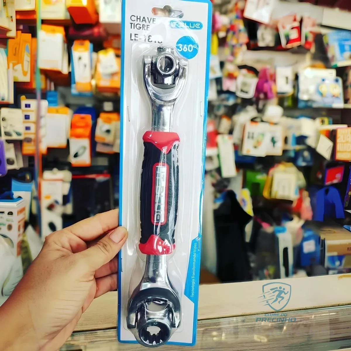 Chave Tigre Boca Universal 48 Em 1 Profissional 360º Graus Vermelho