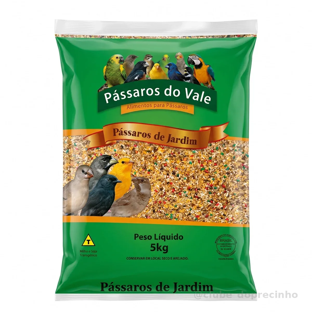 RAÇÃO PASSAROS LIVRES DE JARDIM 5KG