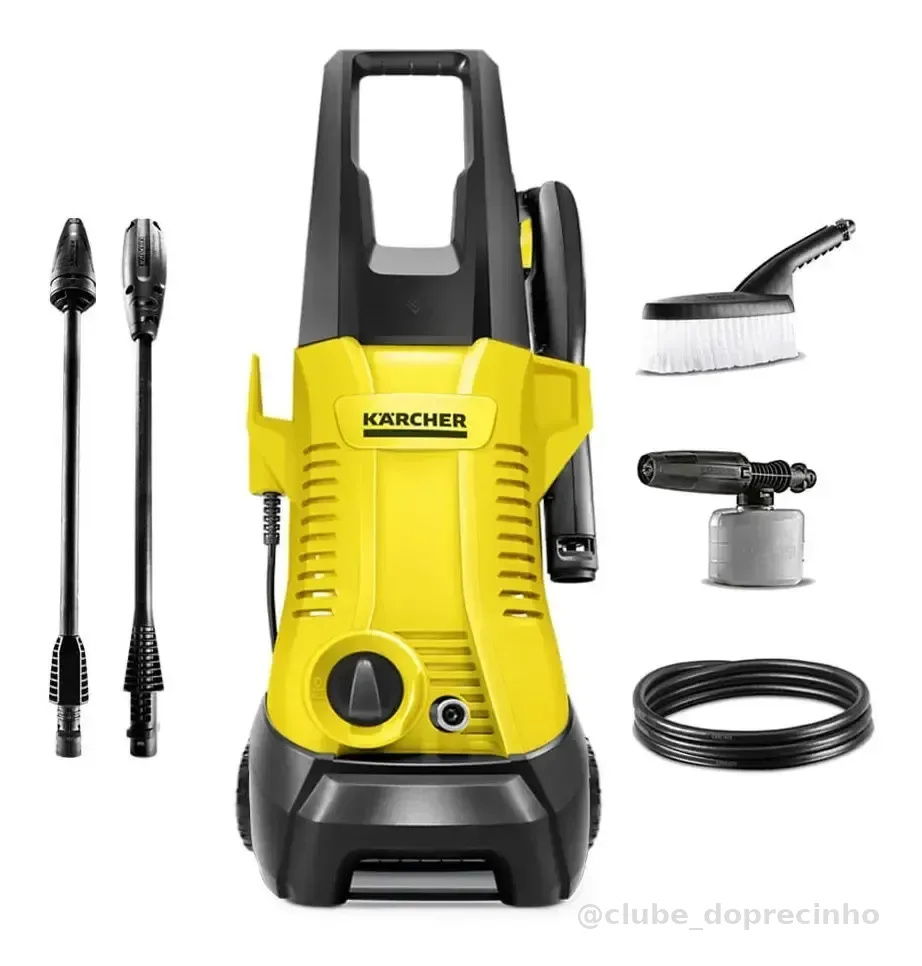 Lavadora De Alta Pressão Kärcher K2 Plus Car 1740psi 1400w Canhão de Espuma Kärcher Lança de Jato Turbo Rotativo 127v