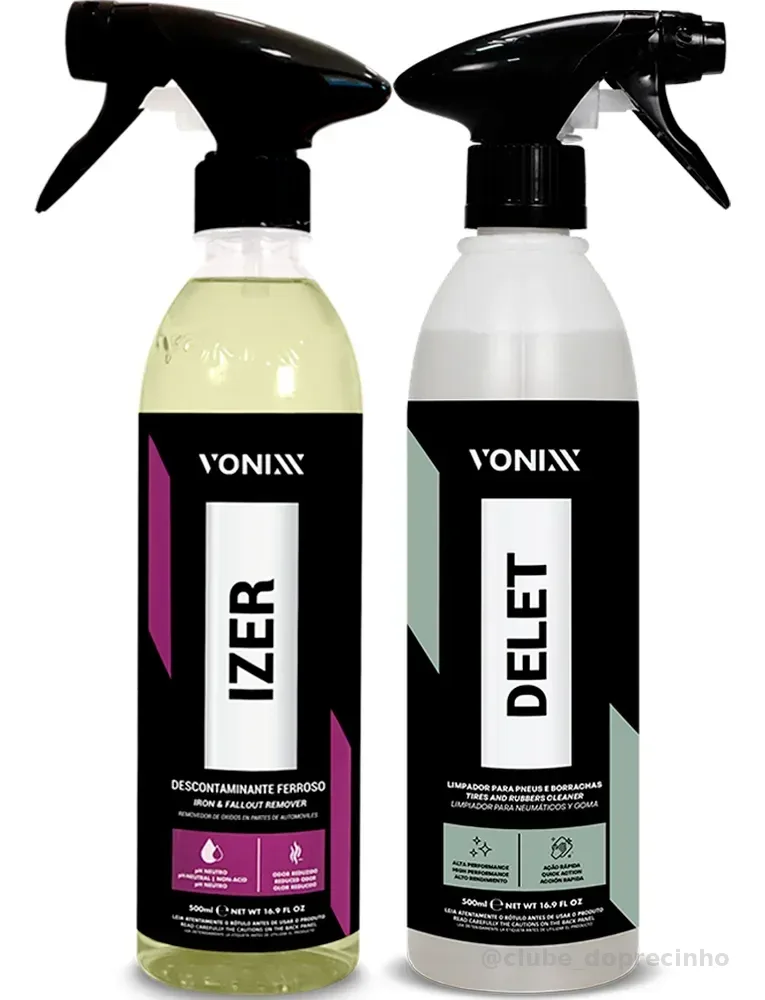 Limpador Delet Izer 500ml Vonixx Spray Para Pneus e Rodas