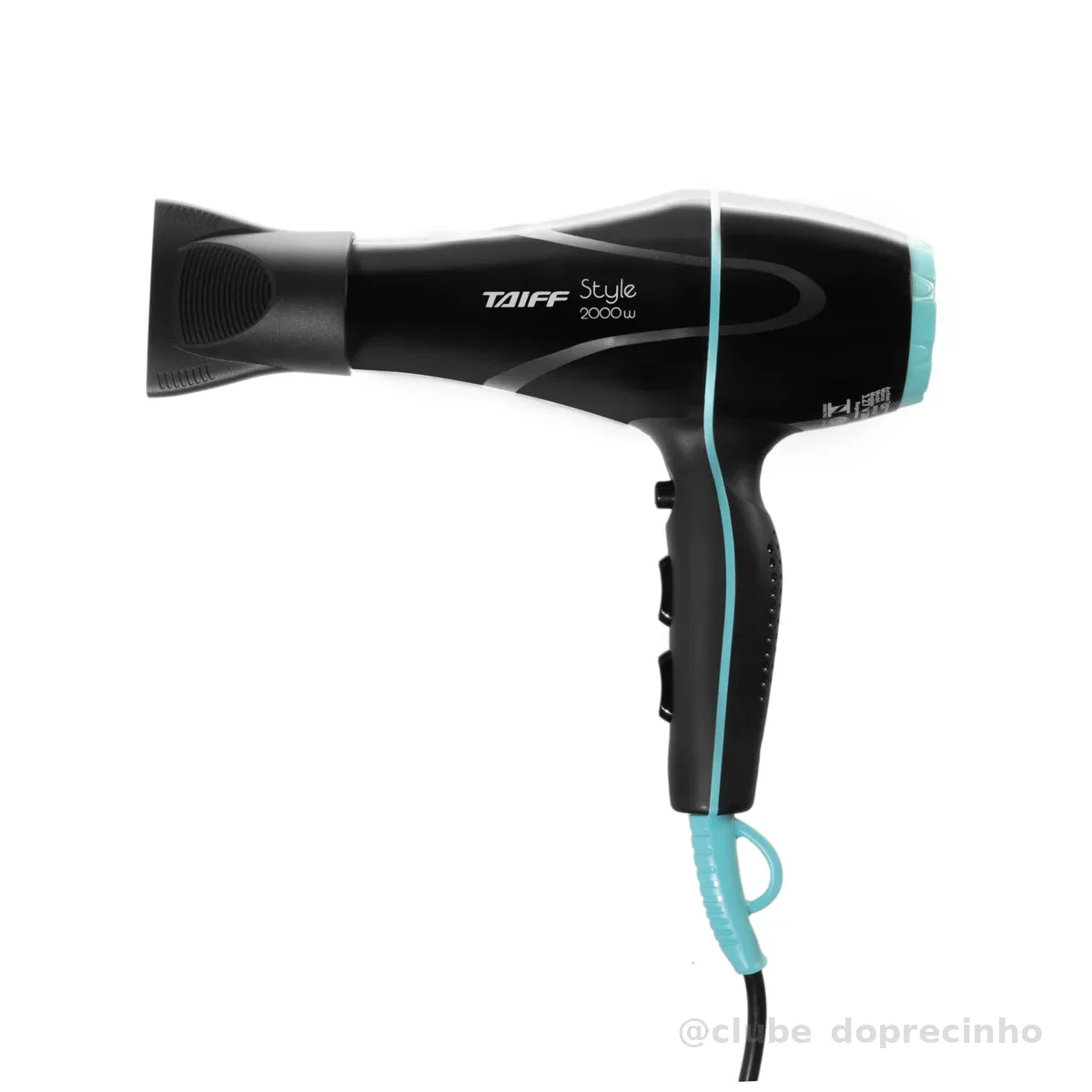 Secador 2000w 127v, Taiff, Style 333, Preto, Pequeno