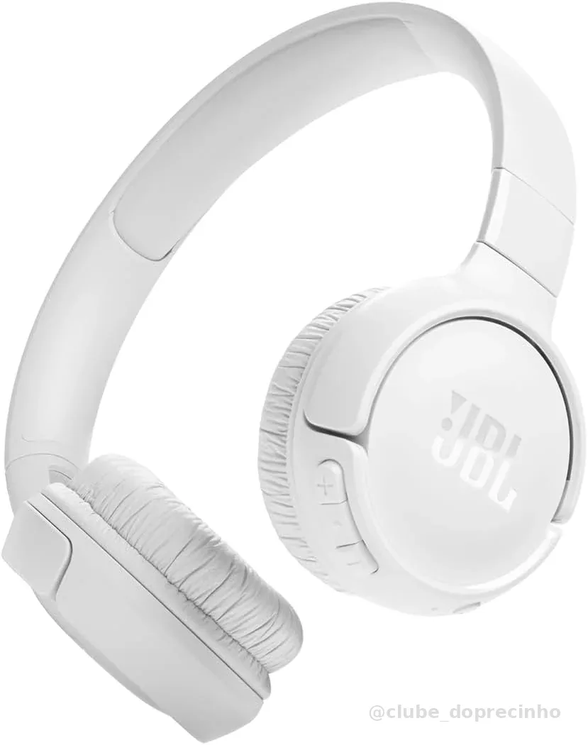 Fone De Ouvido Bluetooth Sem Fio Tune 530BT Branco JBL