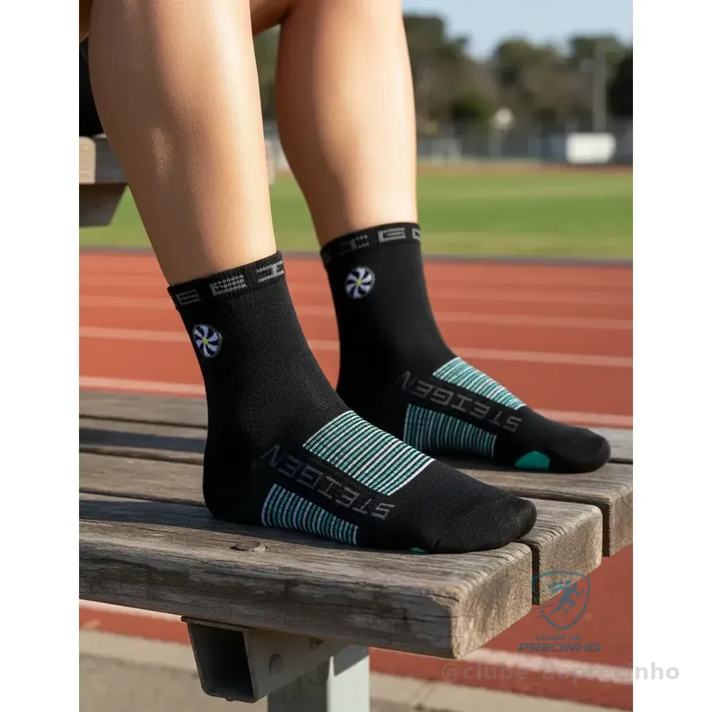 Meia Para Corrida Cano Médio Steigen