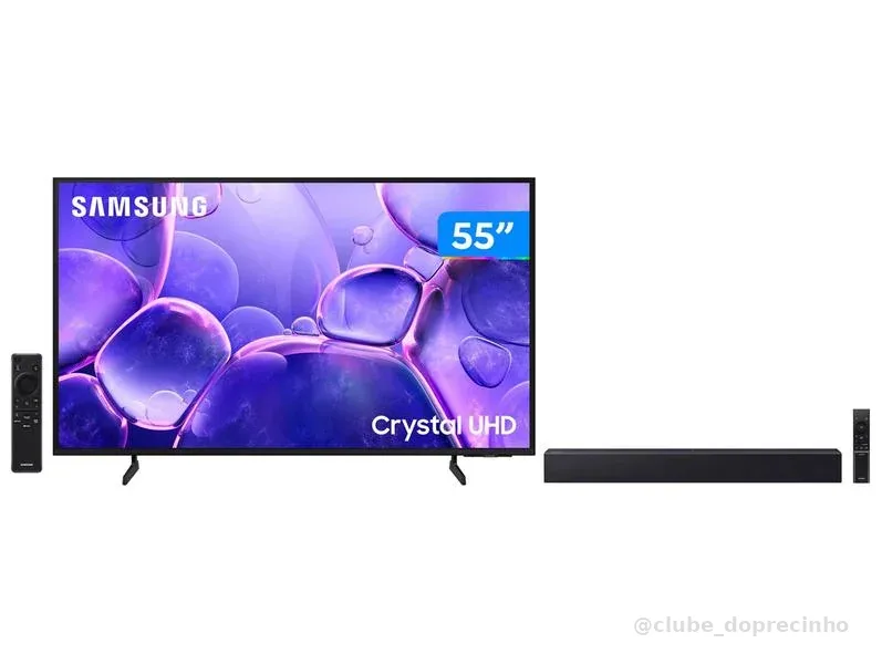Smart TV 55” Samsung 4K UHD Crystal UHD